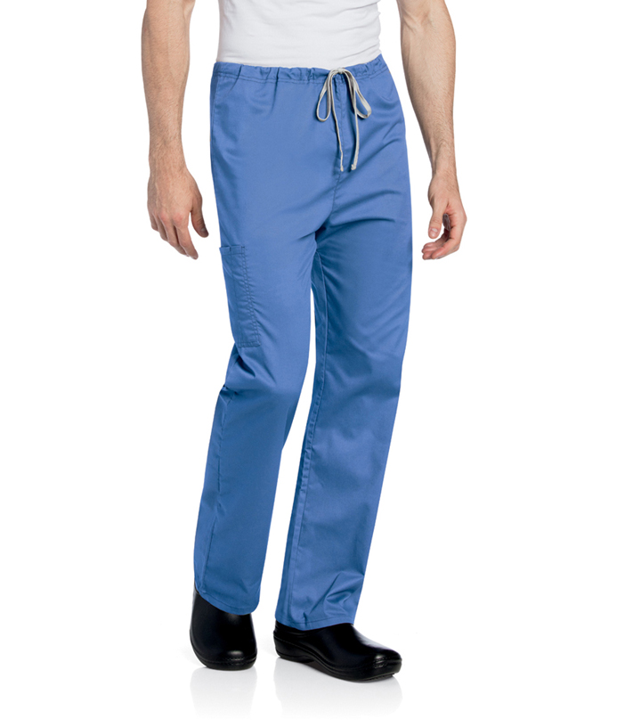 Classic All Day Unisex Drawstring Scrub Pant - Ceil Blue