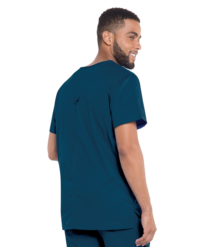 Men's Ripstop V-Neck Scrub Top - True Navy